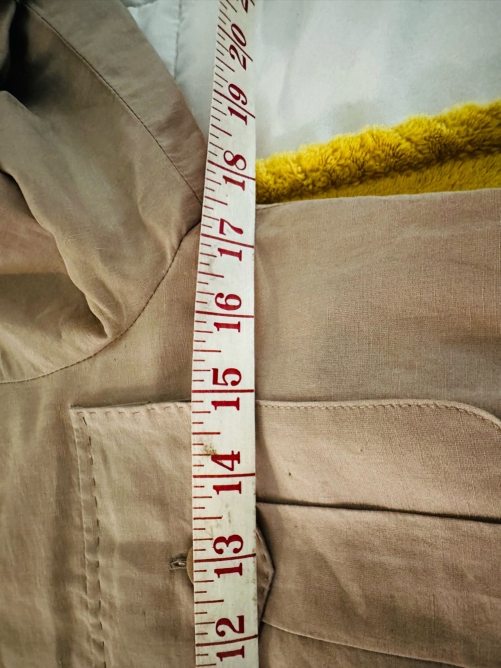 Classic Safari Mini Dress in Sand - Picture 10 of 15